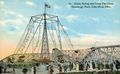 Vintage postcard (c. 1908-1911) showing the Circle Swing and the Loop-the-Loop at Olentangy Park.